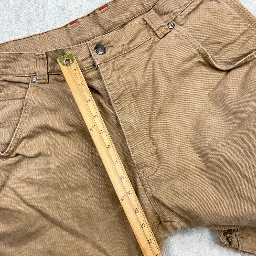 Craftsman Pants Men 32x30 Brown Carpenter Duck Canvas Baggy Work Wear Worn‎